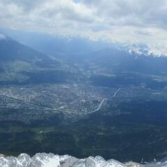 Flugwegposition um 12:13:49: Aufgenommen in der Nähe von Gemeinde Thaur, Thaur, Österreich in 2853 Meter